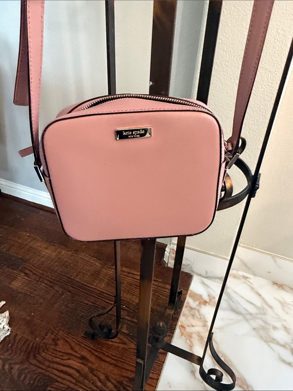 Kate Spade Dusty Rose Saffiano Crossbody Camera Bag